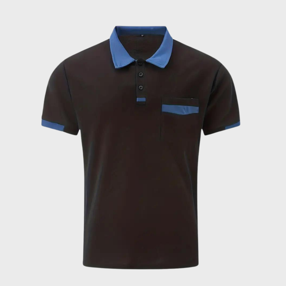 Dariel Polo Shirt | Men's Contrast Collar Slim-Fit Polo