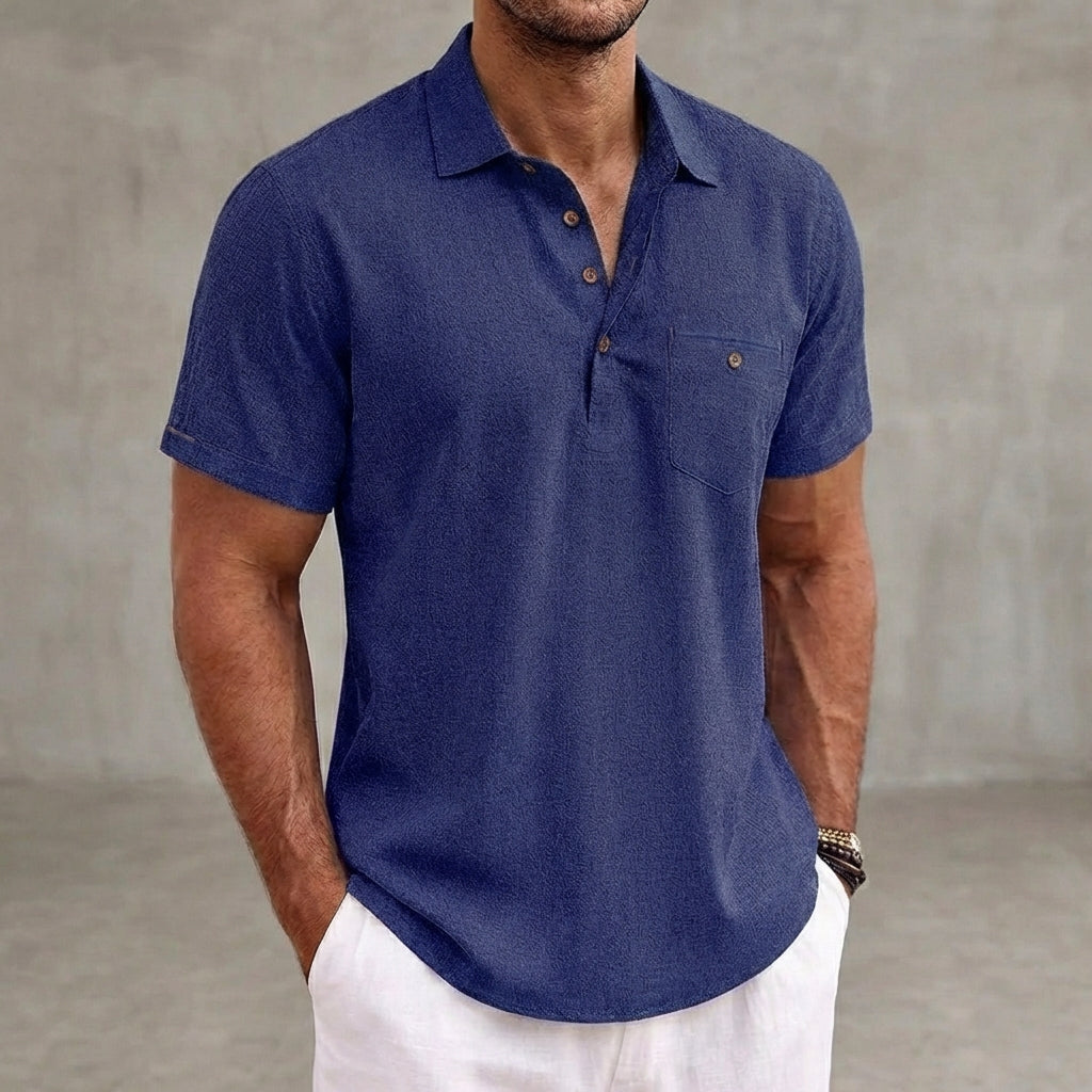 Theodore Regular Fit Polo Shirt | Collared Button Placket Polo Shirt