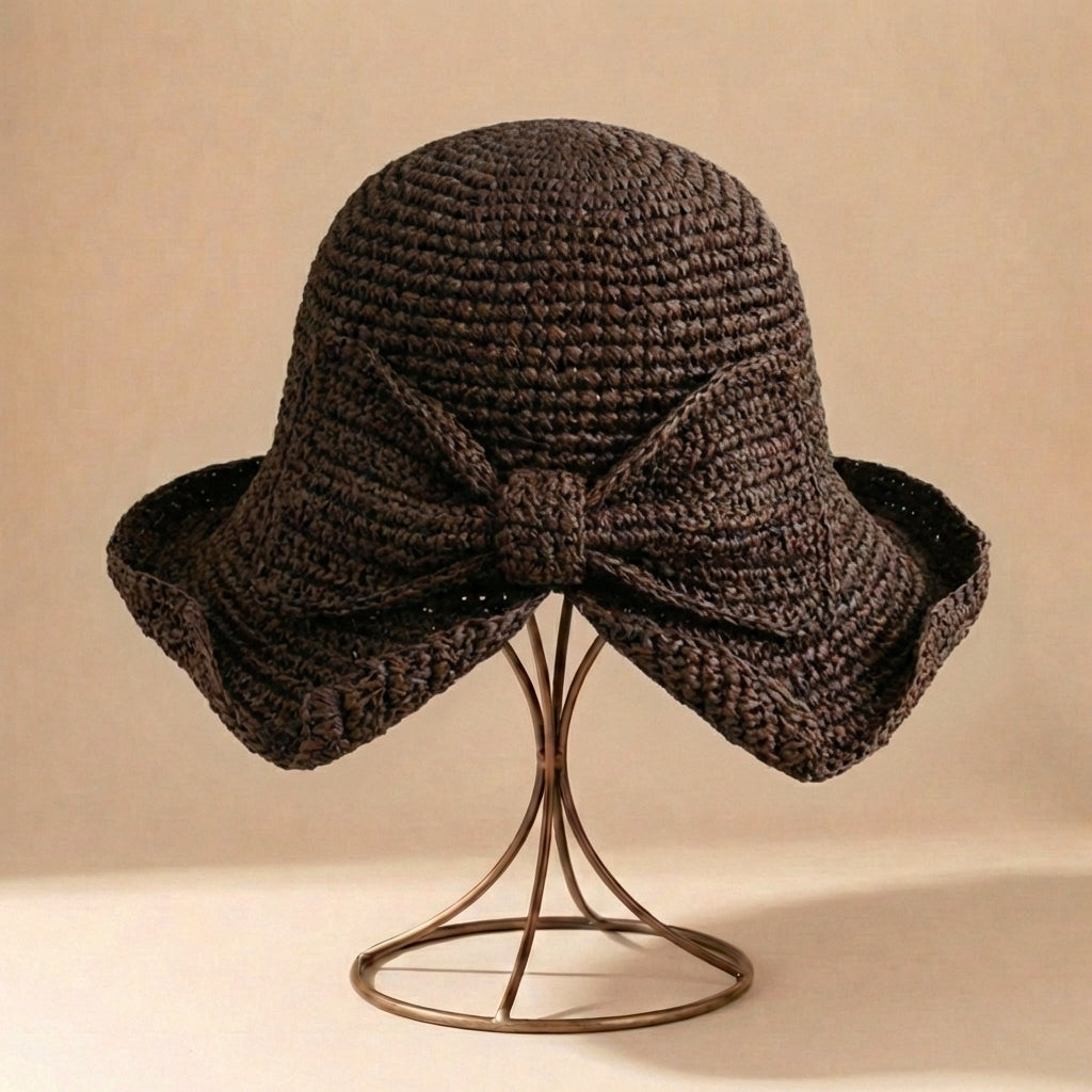 Elowen Woven Straw Sun Hat | Lightweight Breathable Summer Beach Hat