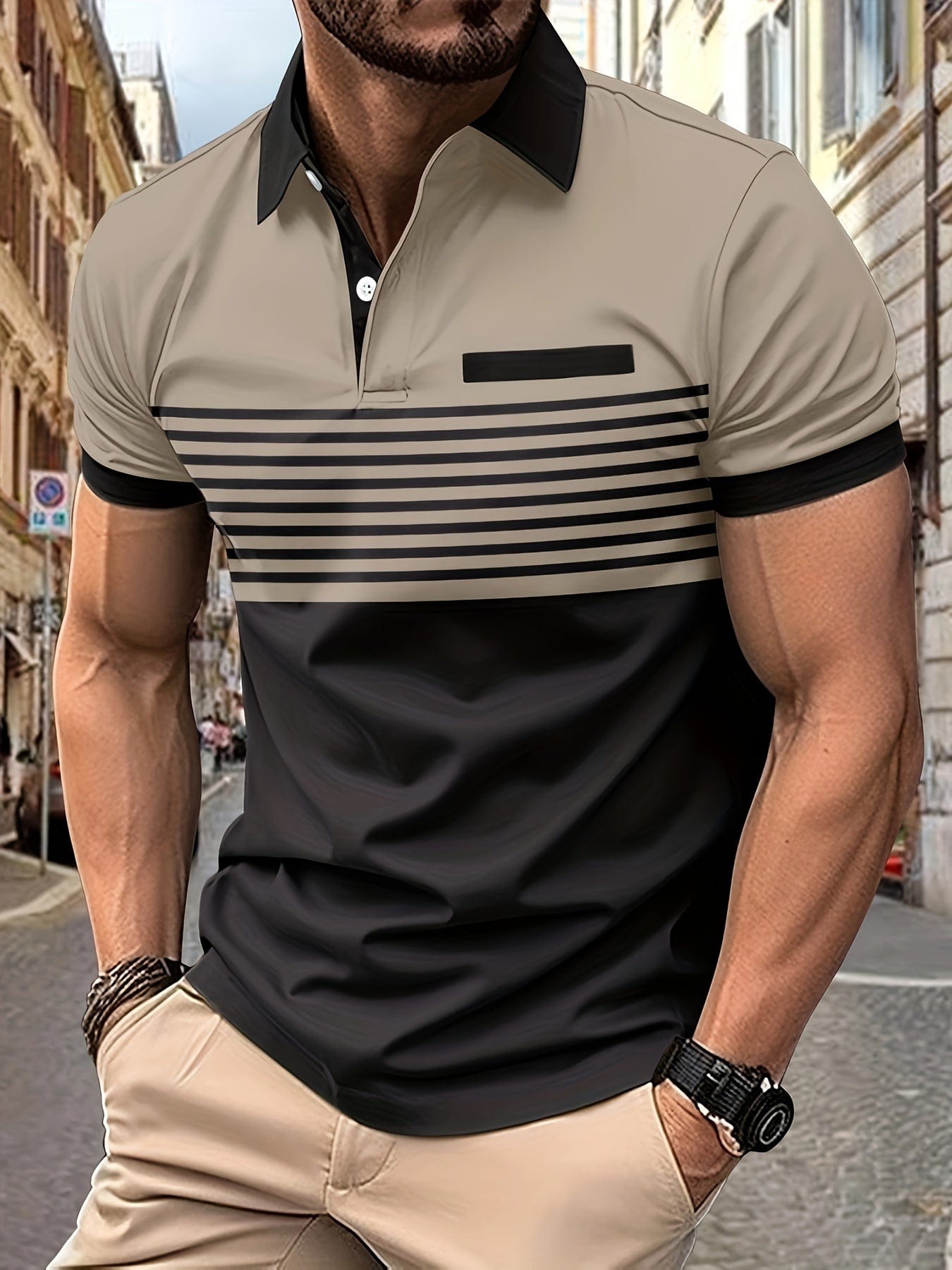 Dawson Polo Shirt | Men's Striped Summer Polo