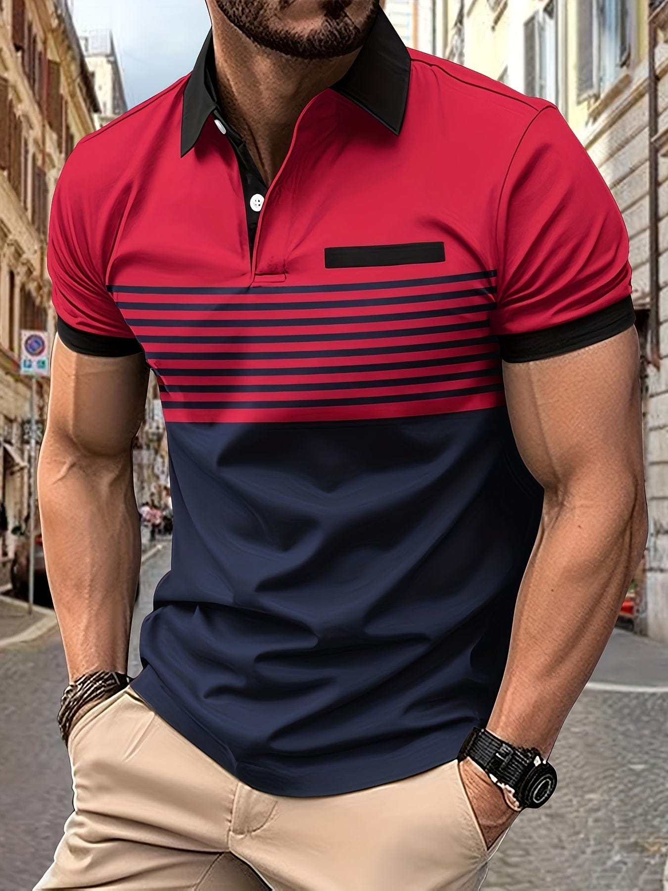 Dawson Polo Shirt | Men's Striped Summer Polo