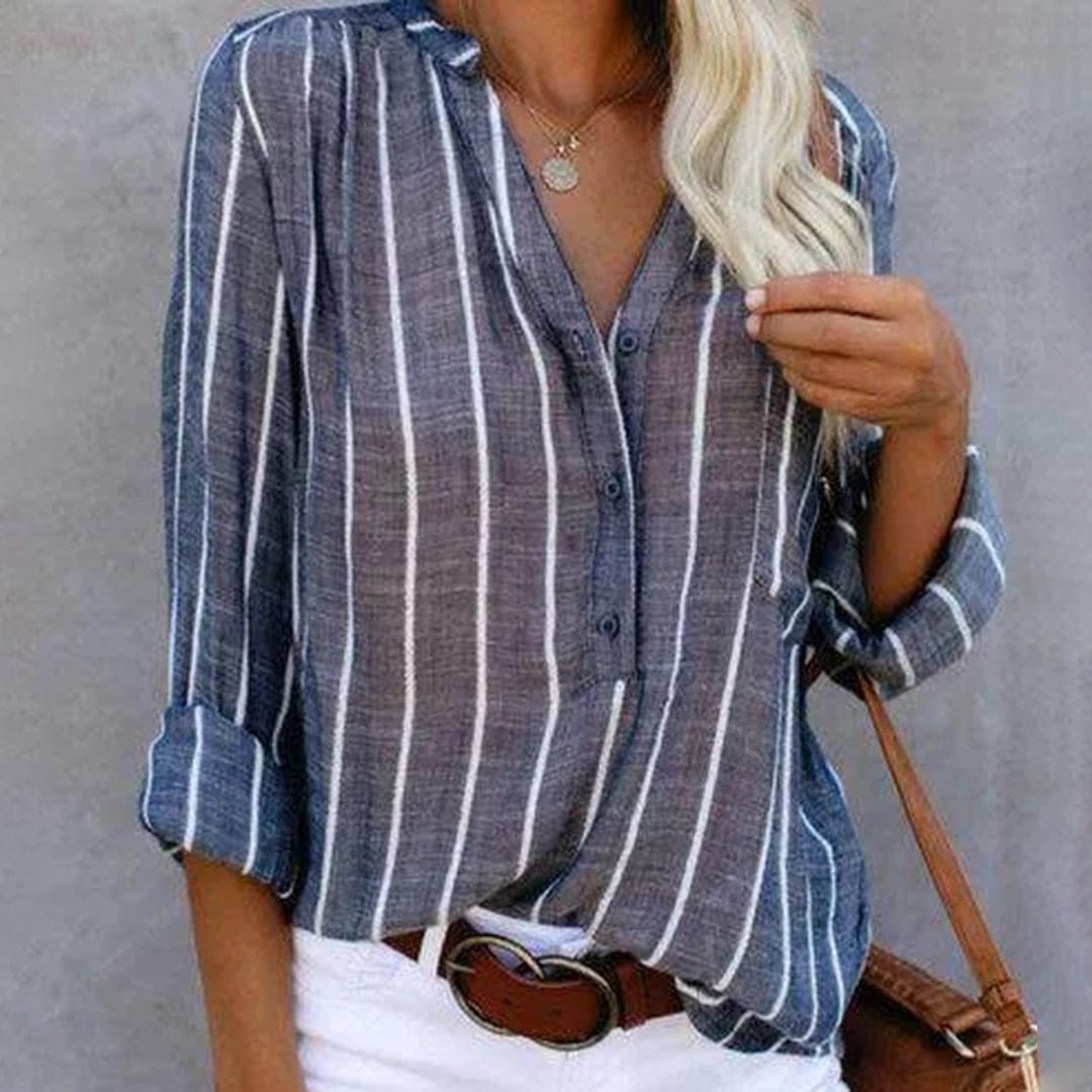 Denisse Blouse | Women's Striped Button-Up Blouse