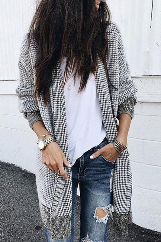 Deniza Cardigan | Women's Long Sleeve Plaid Cardigan