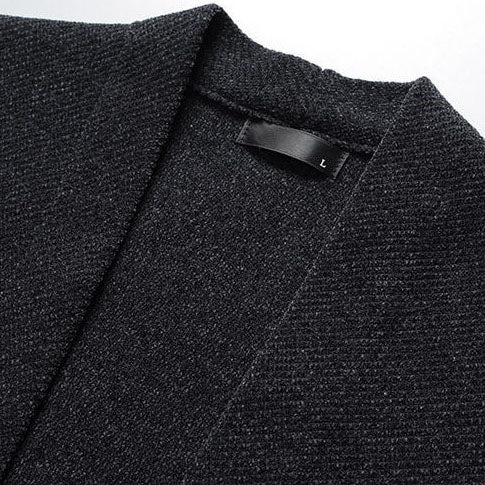 Arthur Relaxed Fit Cardigan | Button Front Striped Sleeves Cardigan