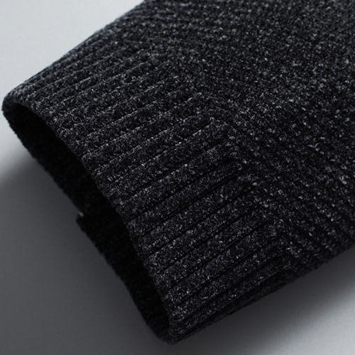 Arthur Relaxed Fit Cardigan | Button Front Striped Sleeves Cardigan
