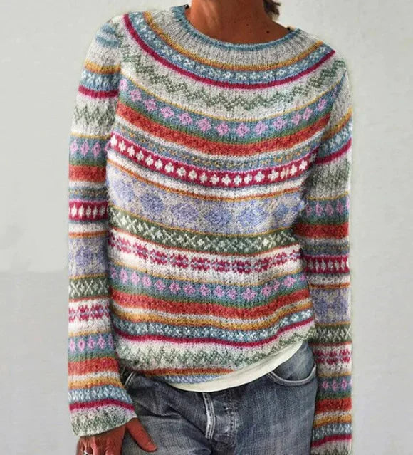 Dottie Sweater | Retro Fair Isle Knit Sweater