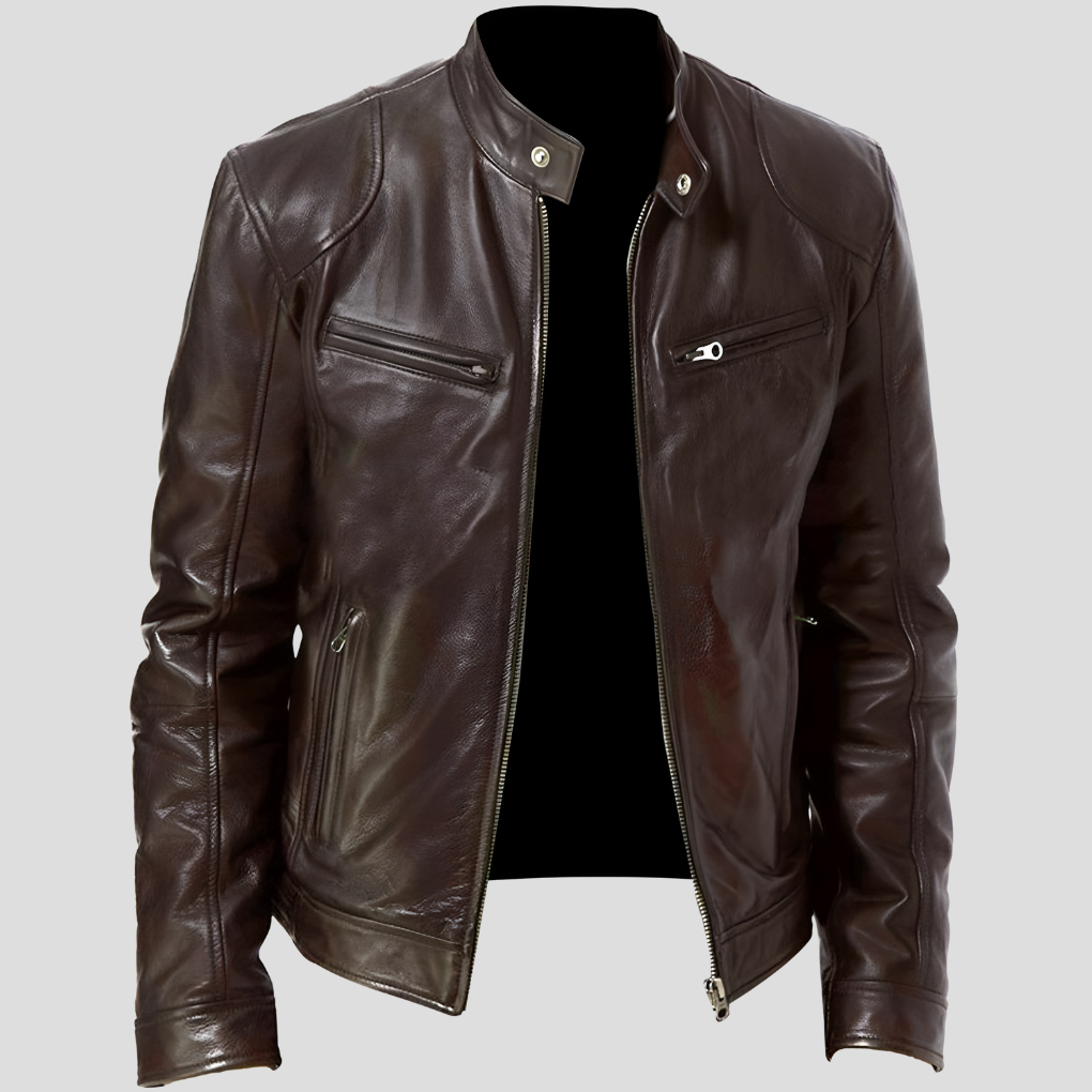 Dustin Jacket | Men’s Classic Leather Fitted Jacket