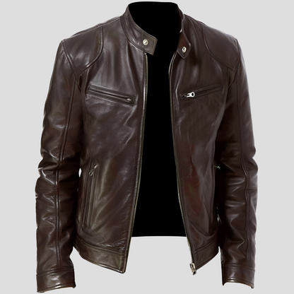Dustin Jacket | Men’s Classic Leather Fitted Jacket