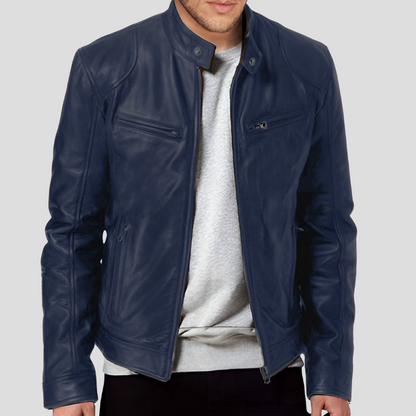 Dustin Jacket | Men’s Classic Leather Fitted Jacket
