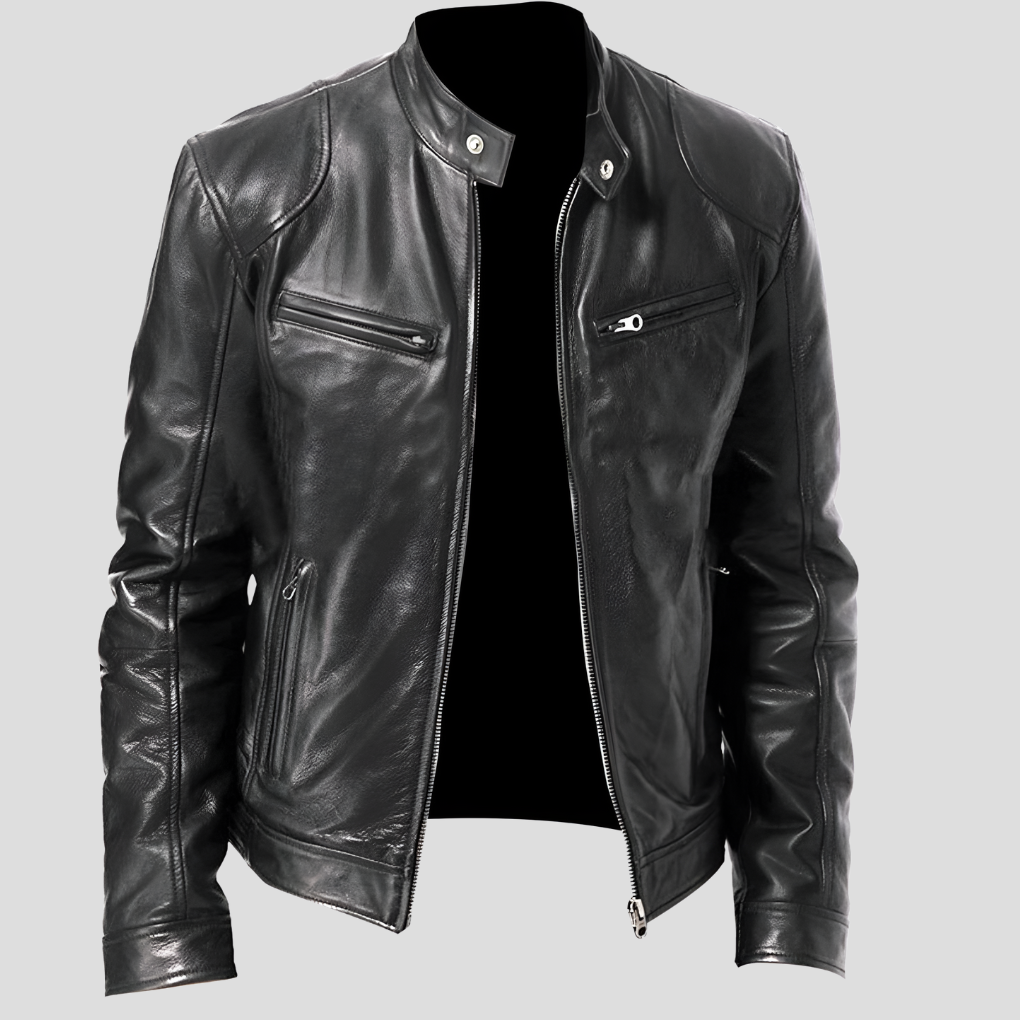Dustin Jacket | Men’s Classic Leather Fitted Jacket