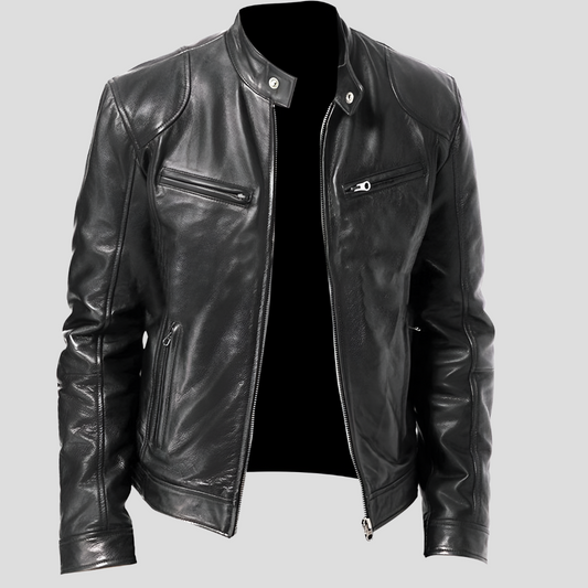 Dustin Jacket | Men’s Classic Leather Fitted Jacket