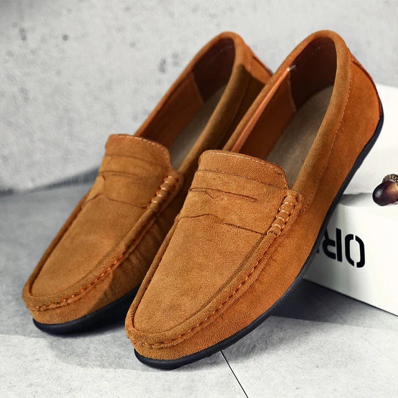 Dustin Loafers | Men's Classic Suede Penny Loafers