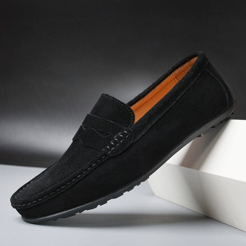 Dustin Loafers | Men's Classic Suede Penny Loafers