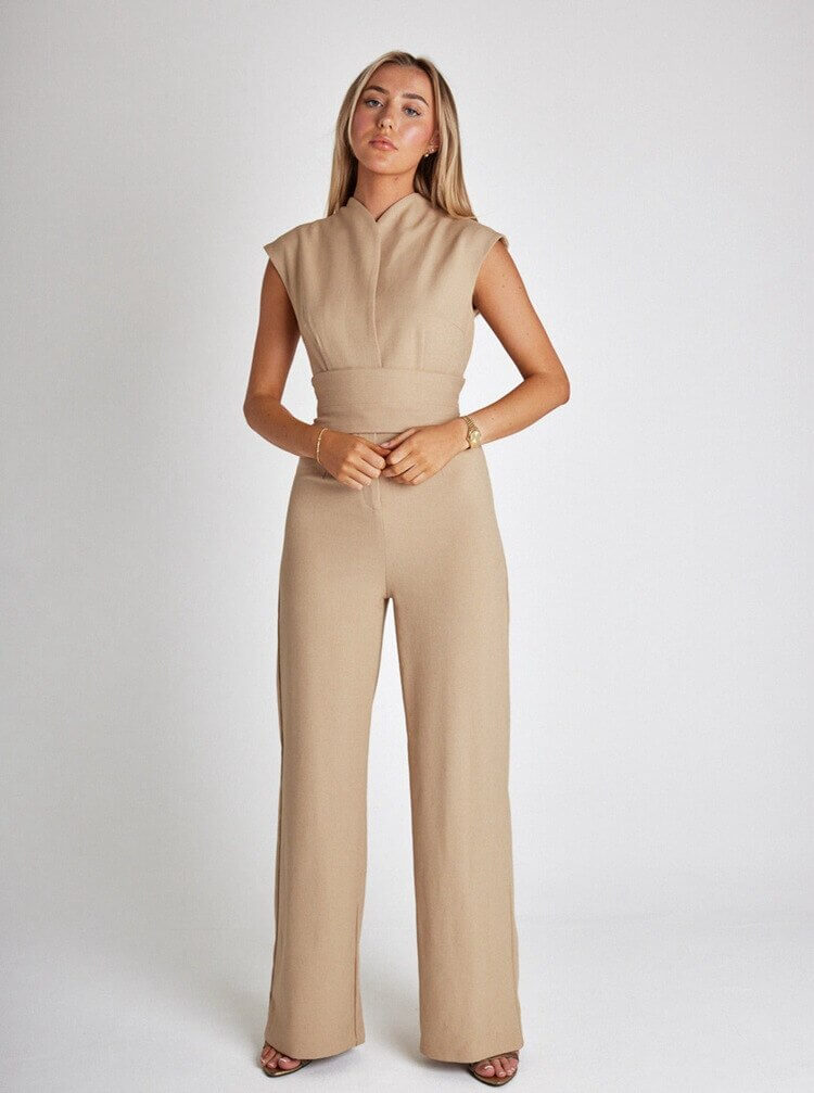 Ebony Jumpsuit | Elegant Black Wrap Jumpsuit