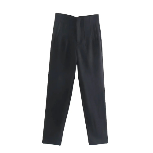 Eryma Pants | Elegant High-Waisted Tapered Trousers