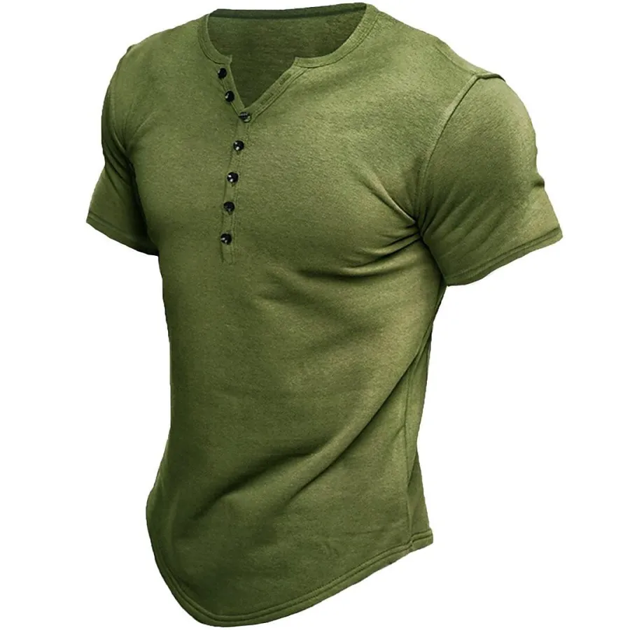 Everic T-Shirt | Men's Short Sleeve Turn-Down Collar T-Shirt