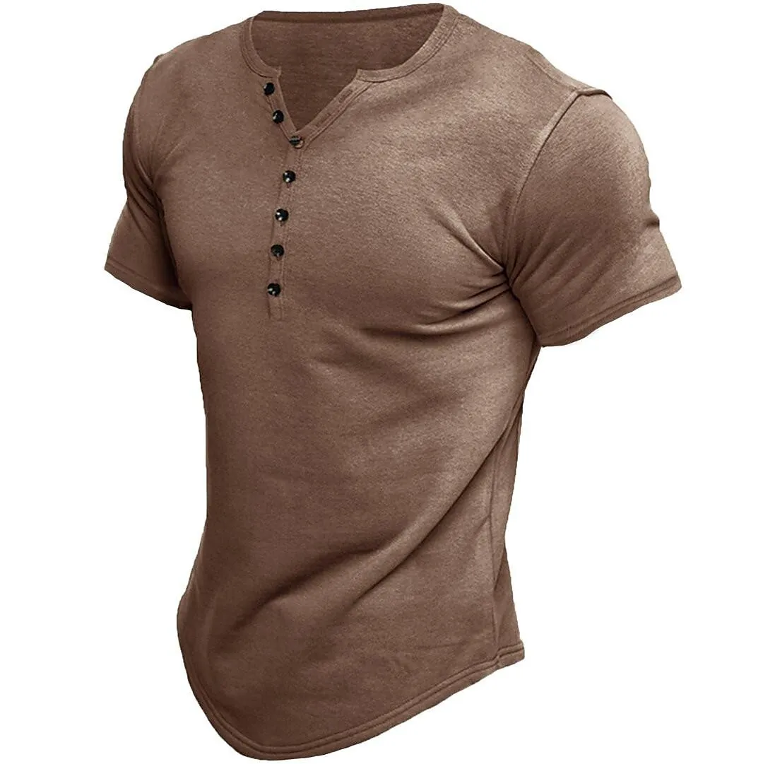 Everic T-Shirt | Men's Short Sleeve Turn-Down Collar T-Shirt