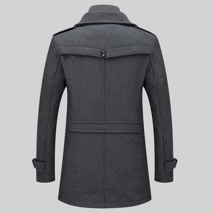 Ewan Coat | Men's Tailored Wool Blend Coat