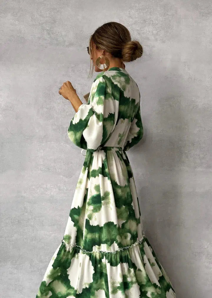 Felicity Dress | Summer Flowing Long-Sleeve Maxi Dress