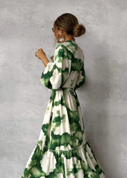 Felicity Dress | Summer Flowing Long-Sleeve Maxi Dress