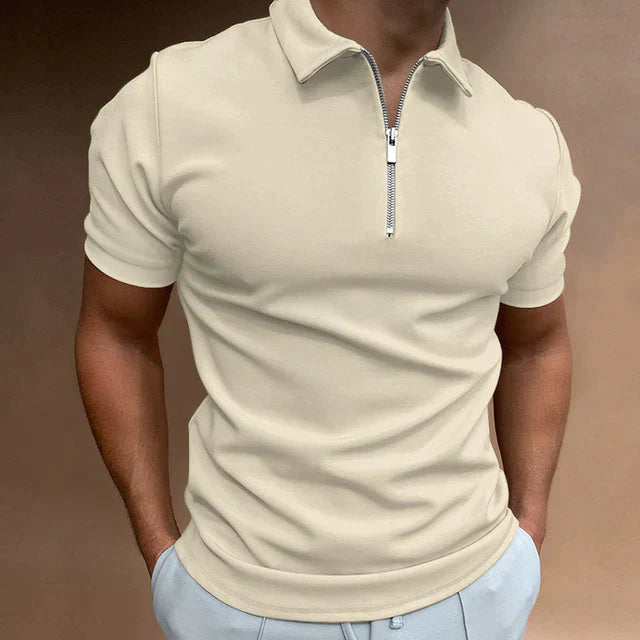 Felix Shirt | Stylish Short-Sleeve Zip Polo