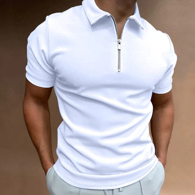 Felix Shirt | Stylish Short-Sleeve Zip Polo