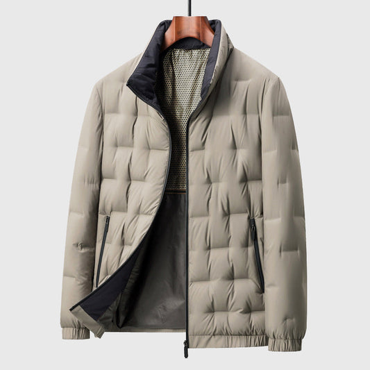 Freddie Quilted Regular Fit Puffer Jacket | Stand Collar Zip Front Jacket