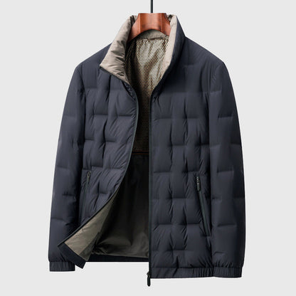 Freddie Quilted Regular Fit Puffer Jacket | Stand Collar Zip Front Jacket