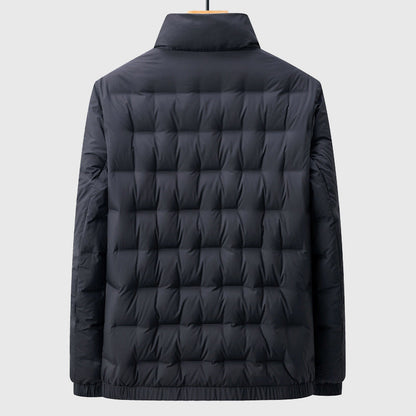 Freddie Quilted Regular Fit Puffer Jacket | Stand Collar Zip Front Jacket