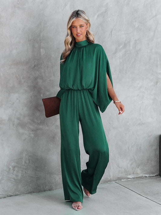 Fionella Jumpsuit | High Neck Wide-Leg Jumpsuit