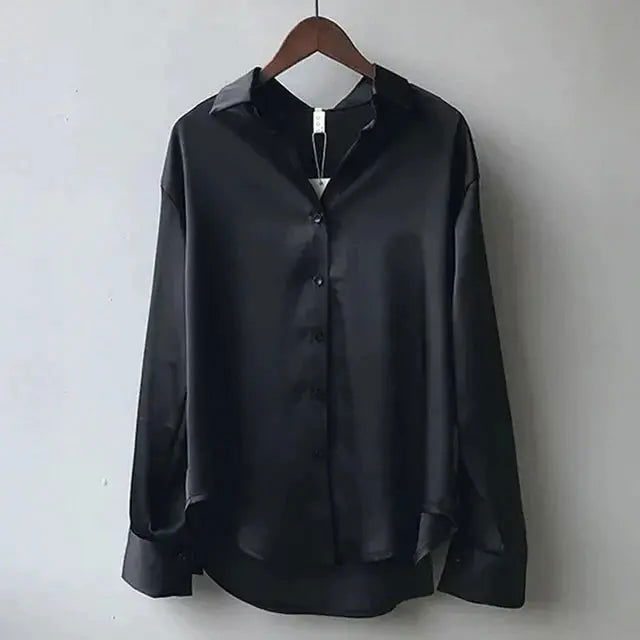 Flora Blouse | Silky Long-Sleeve Blouse