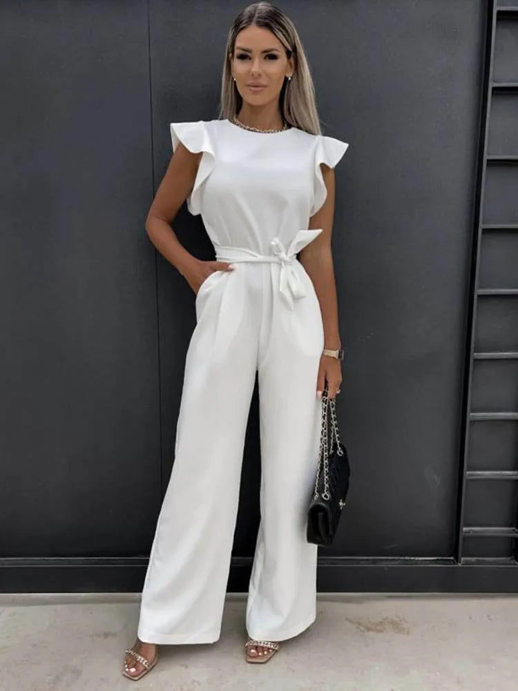 Frankie Jumpsuit | Stylish Sleeveless Wide-Leg Jumpsuit