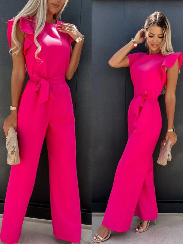 Frankie Jumpsuit | Stylish Sleeveless Wide-Leg Jumpsuit