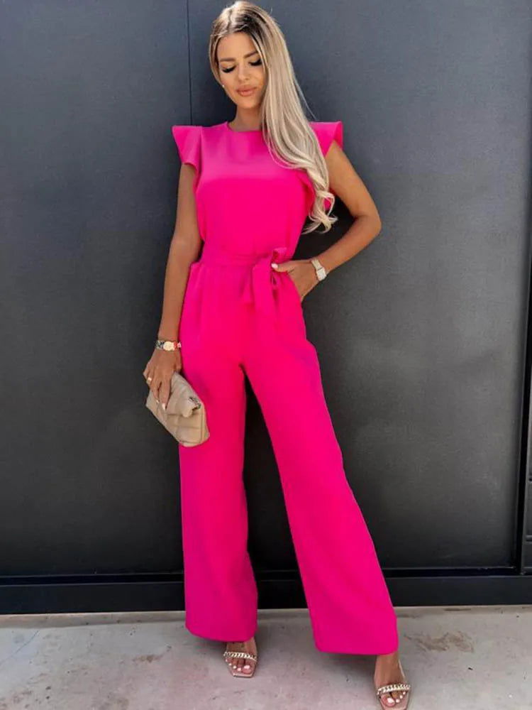 Frankie Jumpsuit | Stylish Sleeveless Wide-Leg Jumpsuit