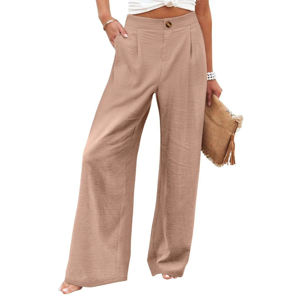 Frona Pants | Summer Wide-Leg Straight Trousers