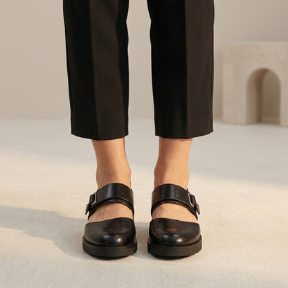 Isla Orthopedic Mary Jane Flats | Buckle Strap Chunky Sole Flats