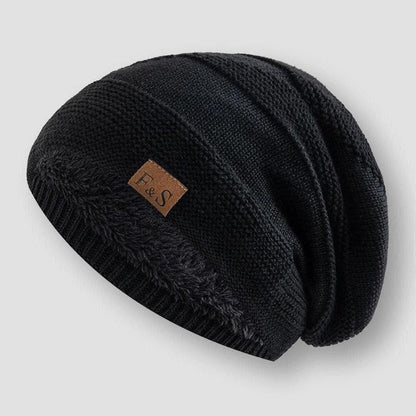 Oscar Slouchy Beanie | Ribbed Fleece Lined Beanie