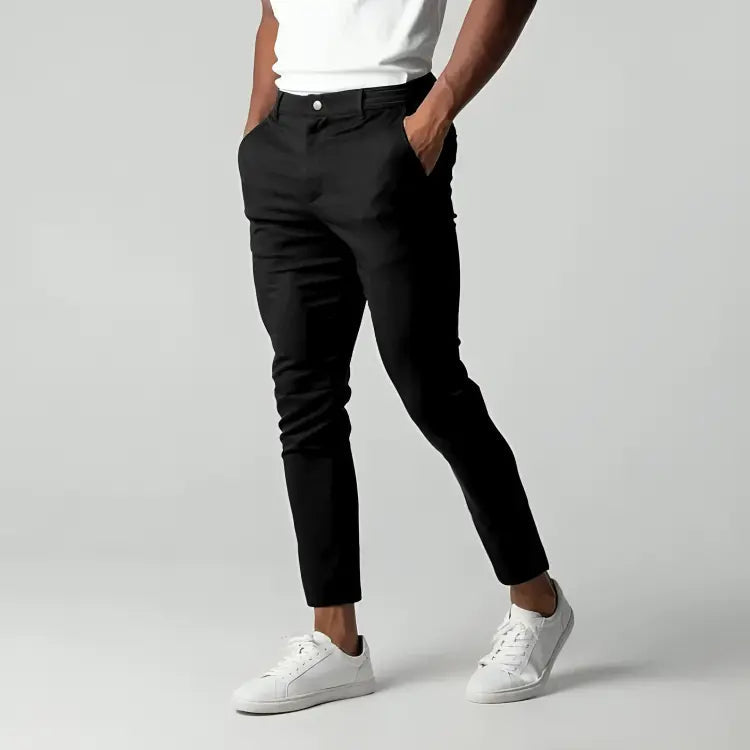 Gareth Trousers | Slim Fit Stretch Chino Trousers for Men