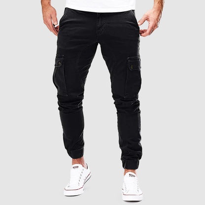 Gavin Trousers | Cargo Jogger Trousers with Elastic Cuffs