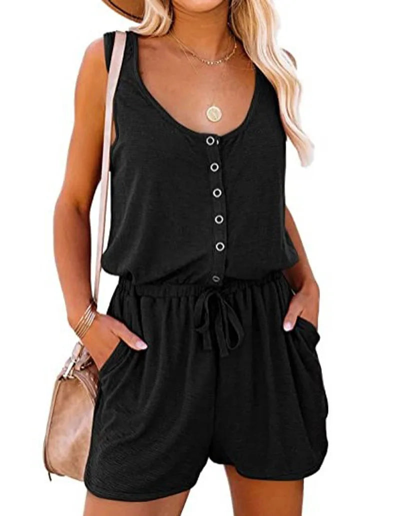 Gisell Romper | Sleeveless Loose Fit Summer Romper