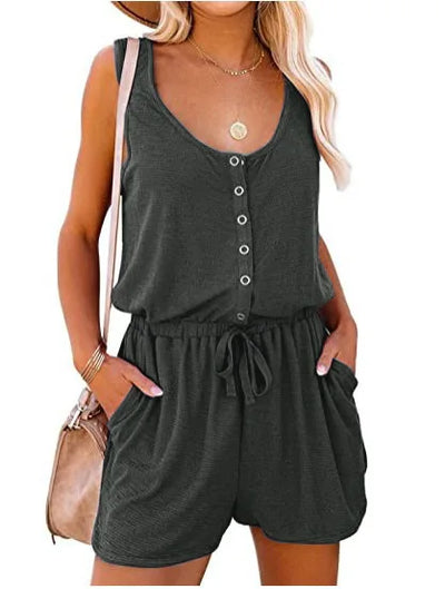 Gisell Romper | Sleeveless Loose Fit Summer Romper