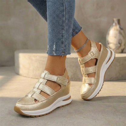 Amelia Closed-Toe Sneaker Sandals | Adjustable Straps Ankle-Length Closed-Toe Sneaker Sandals