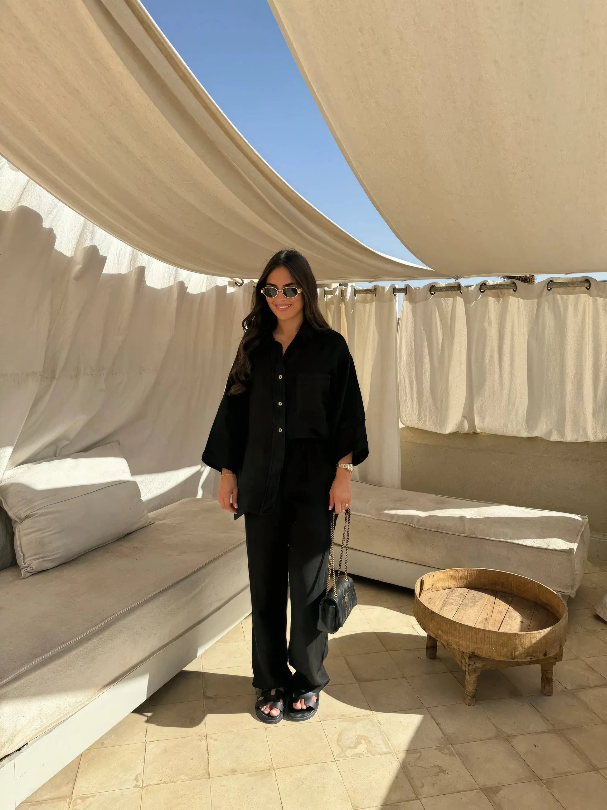 Grace Set | Two-Piece Relaxed Shirt and Trousers Set