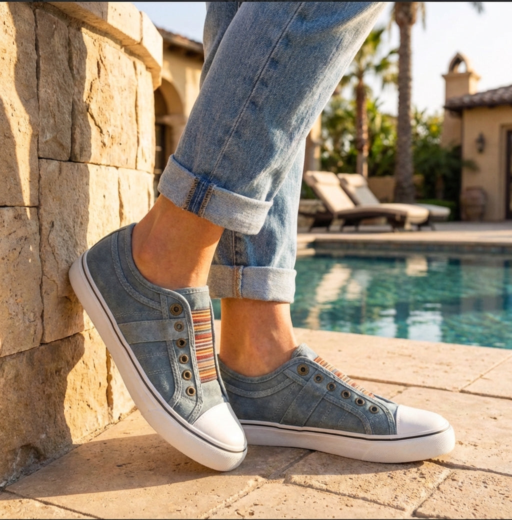 Orion Casual Slip-On Sneakers | Lightweight Canvas Everyday Comfort Shoes