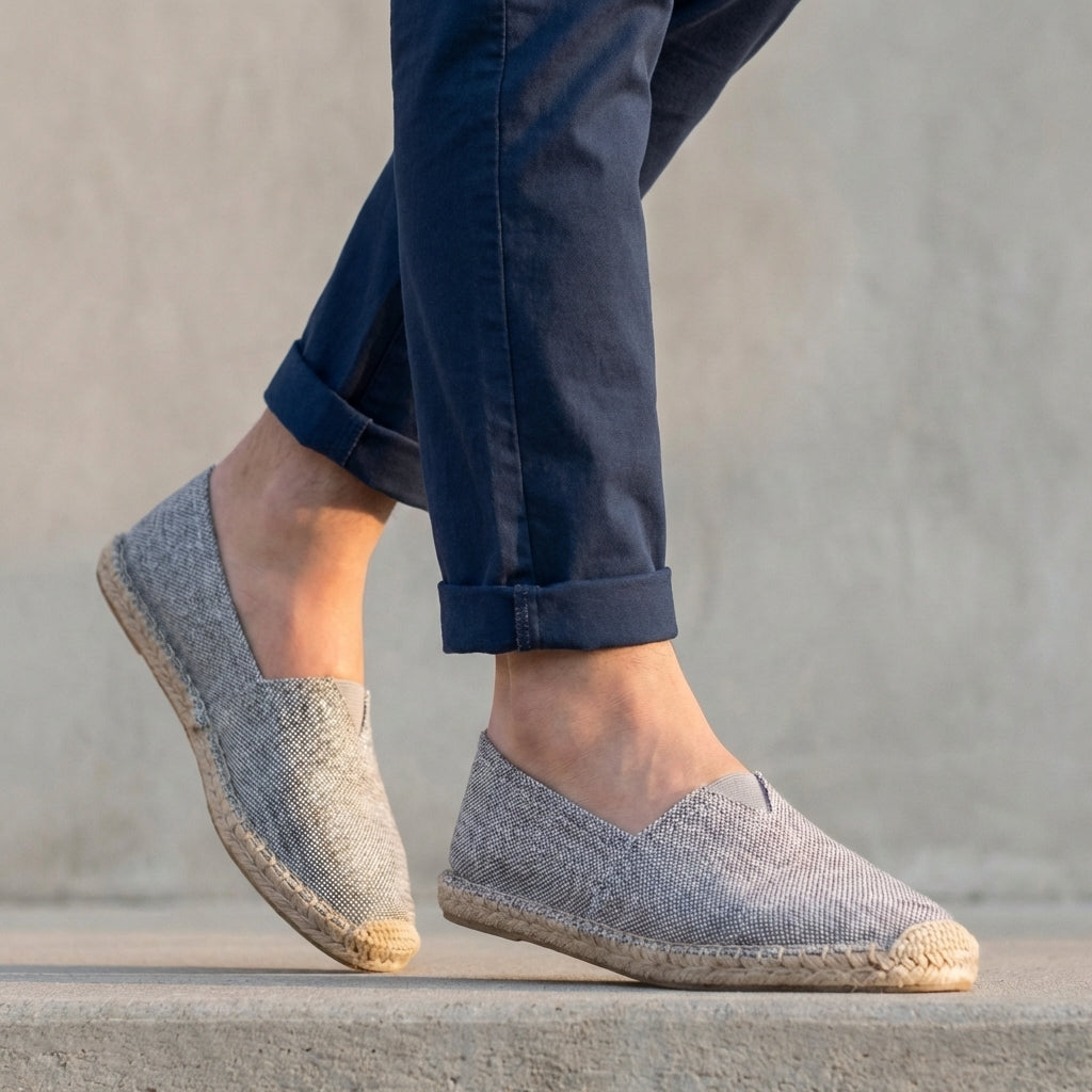 Oliver Orthopedic Slip-On Espadrilles | Jute Sole Slip-On Espadrilles