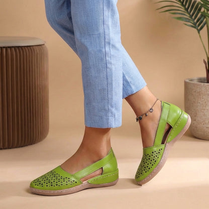 Marina Orthopedic Cut-Out Loafers | Breathable Comfort Walking Flats