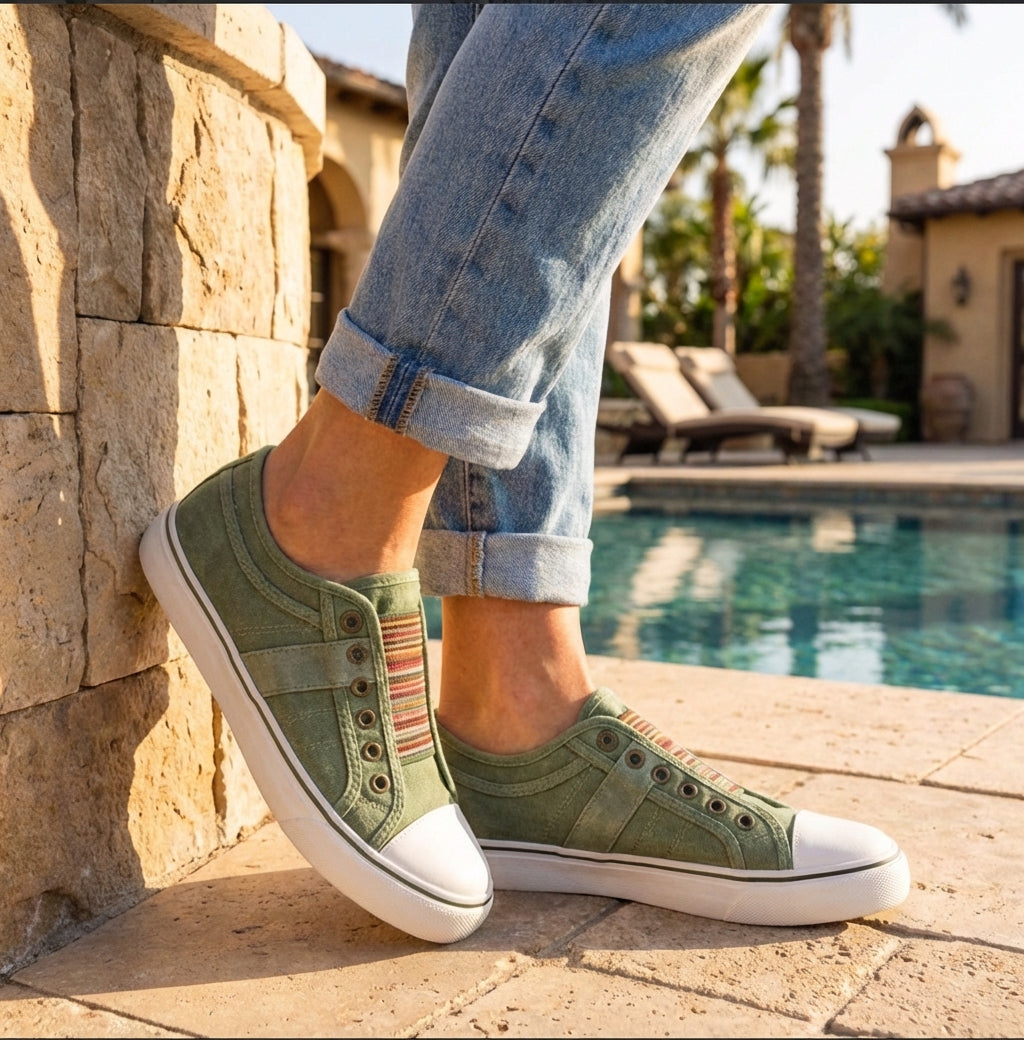 Orion Casual Slip-On Sneakers | Lightweight Canvas Everyday Comfort Shoes
