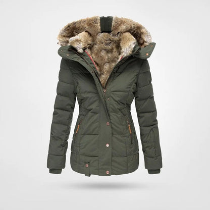 Francesca Padded Jacket | Hooded Fur-Lined Jacket