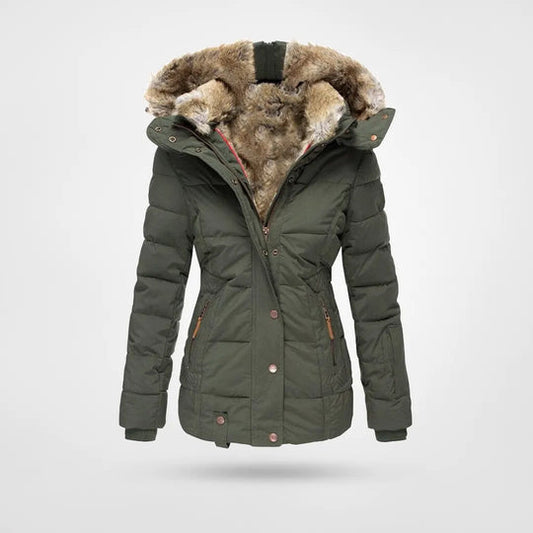 Francesca Padded Jacket | Hooded Fur-Lined Jacket