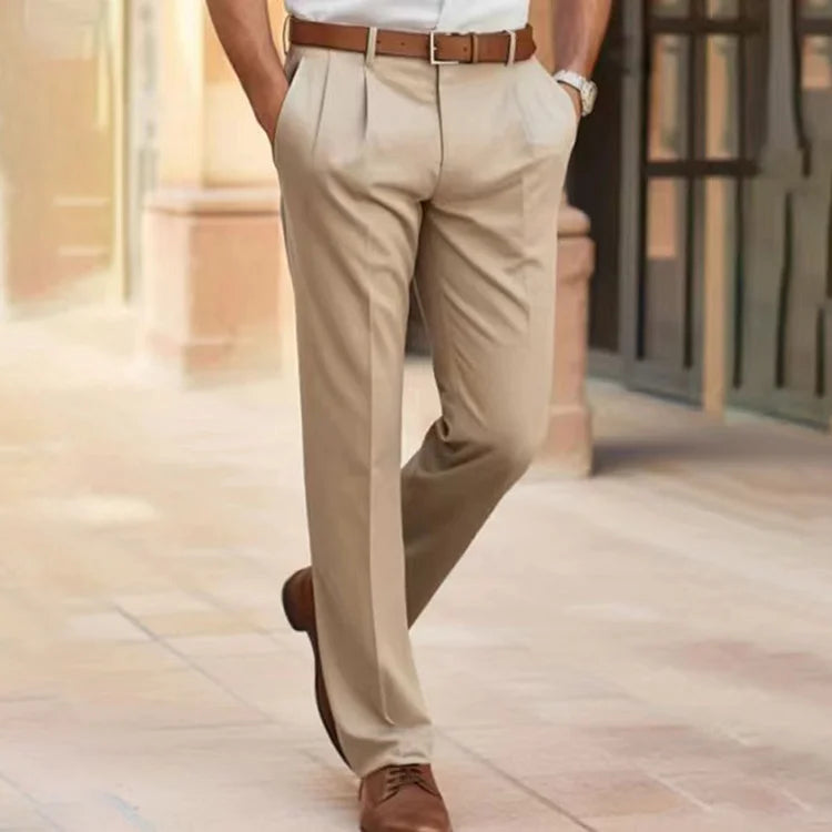 Greg Trousers | Classic Straight-Leg Trousers for Men